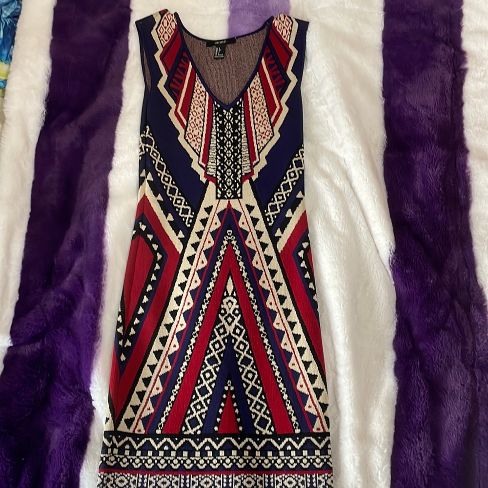Printed mini dress
